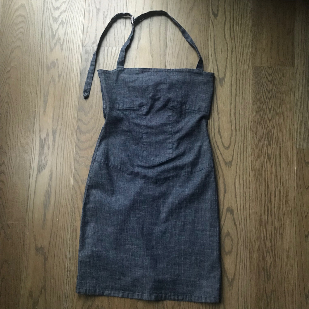 Kitchen Orange Vintage Jean Mini Dress